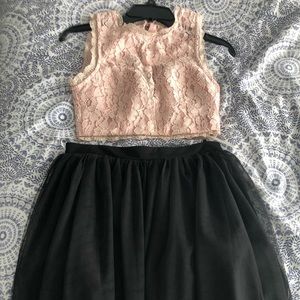 2 piece formal dress wore once for a school dance